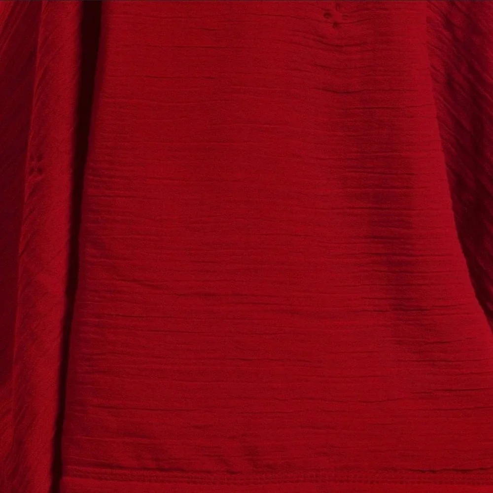 Threshold Red Textured Throw Blanket 50x60 Plush Sherpa Lining‎ Machine Washable